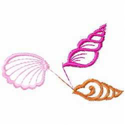 Seashell Embroidery Design 11